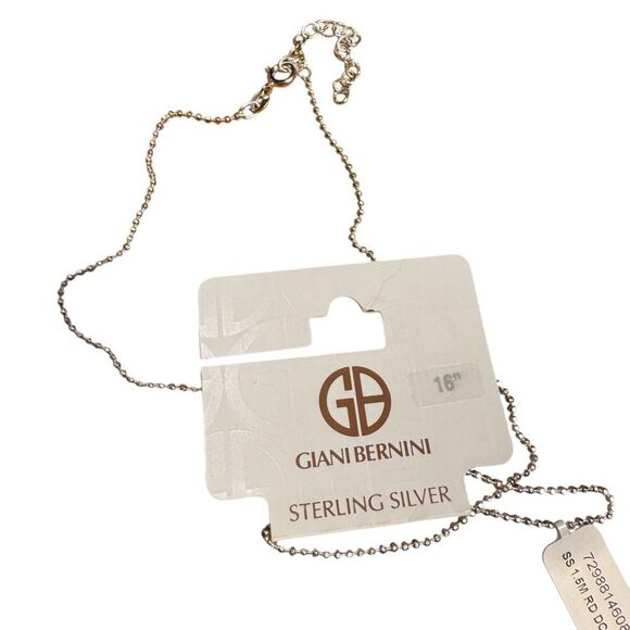 Giani Bernini Sterling Silver bead link chain 16”Necklace - Picture 6 of 6